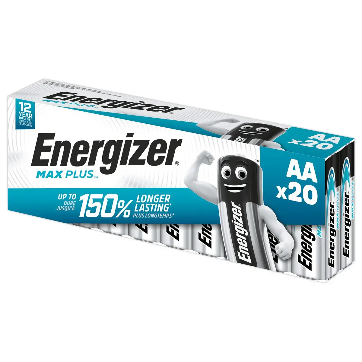 20 Piles alcalines LR6 (AA) Max Plus - ENERGIZER photo du produit