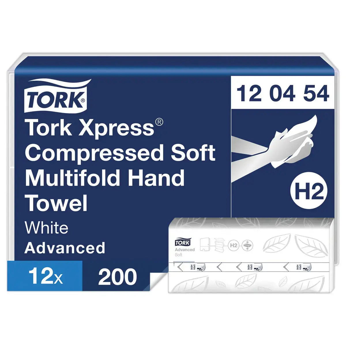 12 Recharges d'essuie-mains Tork Xpress M H2 compress&eacute; - TORK photo du produit