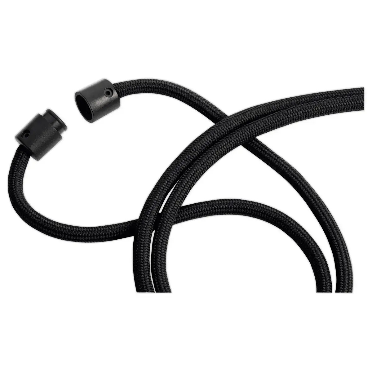 10 Cordon rond avec mousqueton - Noir - Durable photo du produit