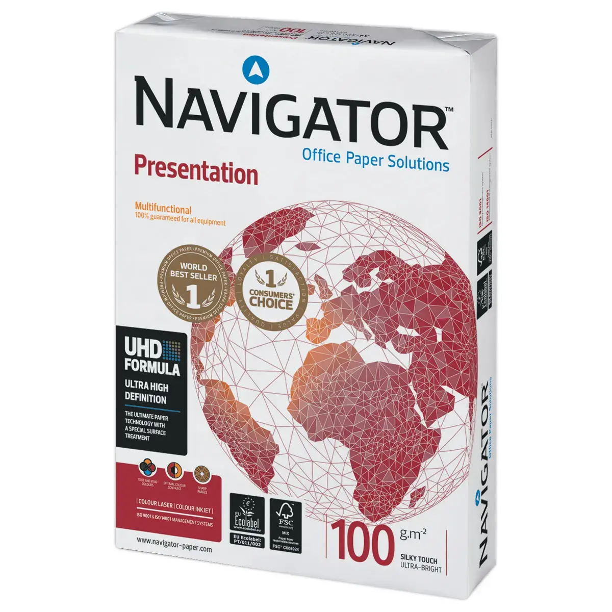 Ramette de papier extra-blanc  - A4 - 100g - Navigator photo du produit