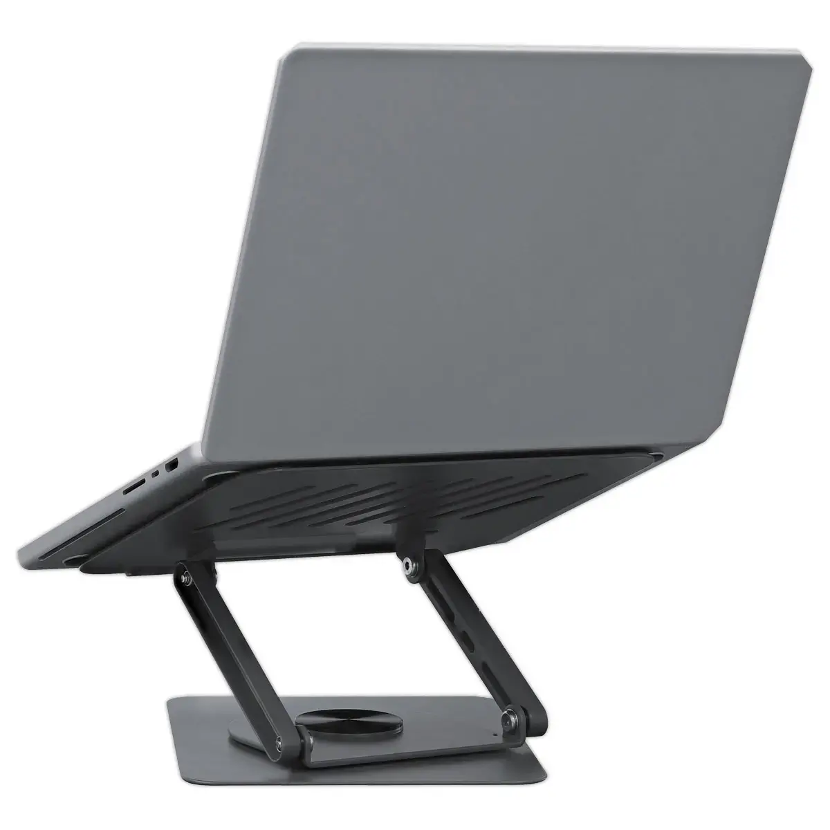 Support notebook rotatif 360° en métal iClick - Gris photo du produit