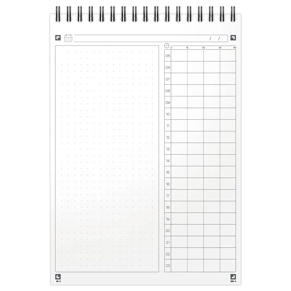 Bloc Task Manager - A5 - 140 pages - Bleu marine - Oxford photo du produit