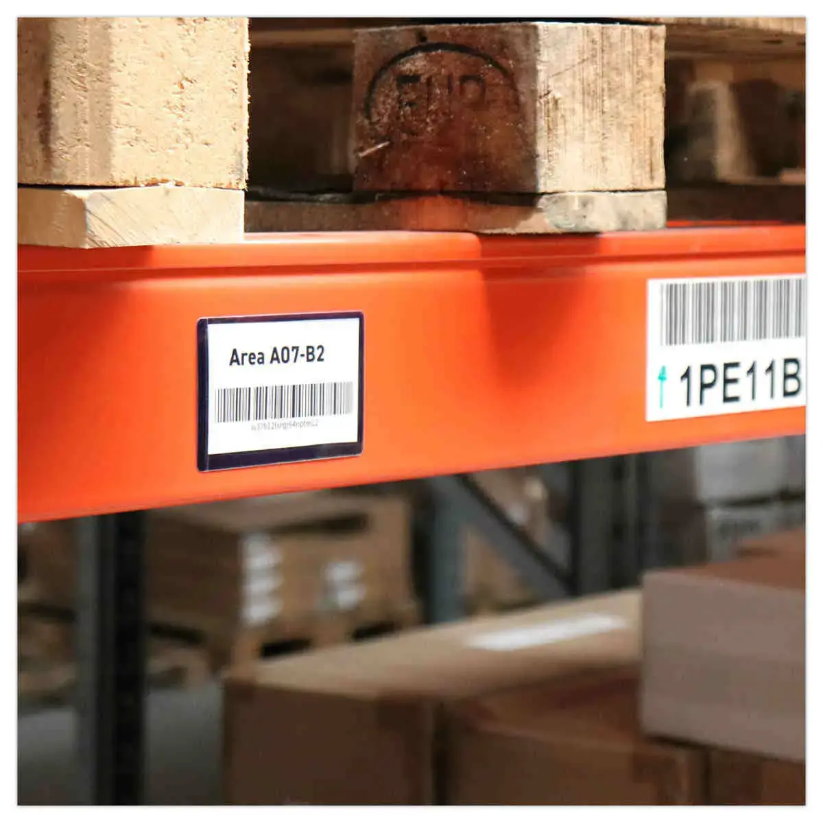 50 Pochettes logistique adh&eacute;sives - 10 x 3,8 cm - Bleu - Tarifold photo du produit