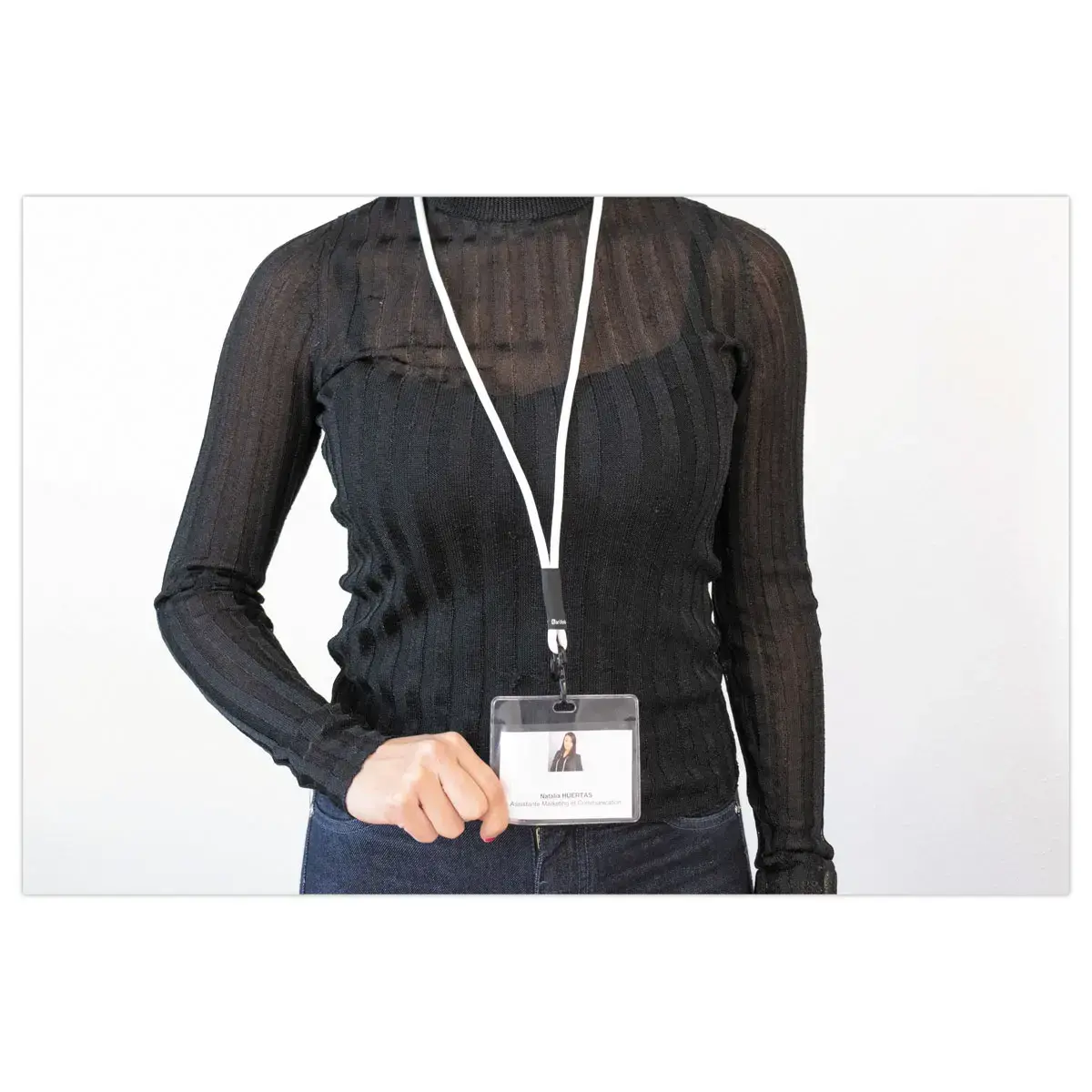 20 Porte-badge pochette ferm&eacute;e 60 x 90 mm photo du produit