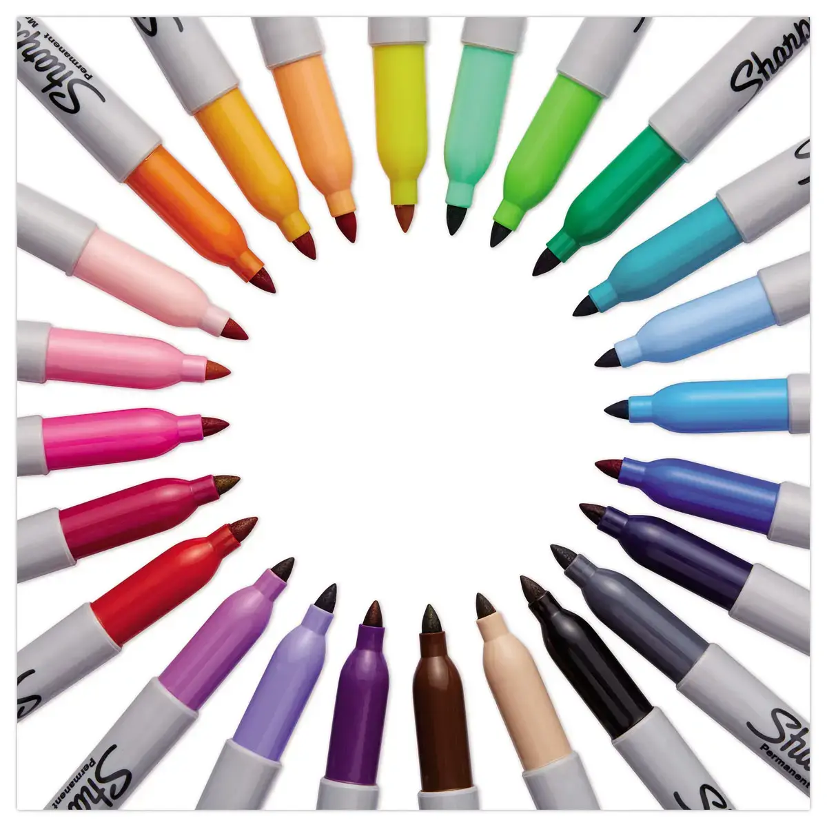 12 Marqueurs permanents FINE - Pointe conique 0.9mm - Sharpie photo du produit