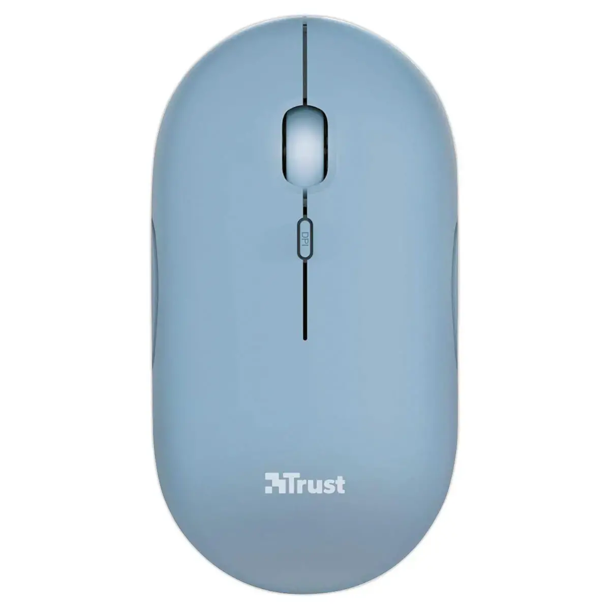 Souris sans fil PUCK ultra-plate rechargeable bleue photo du produit