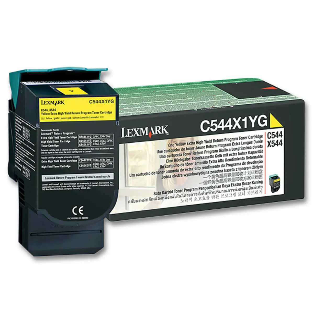 Toner LEXMARK jaune C544X1YG photo du produit