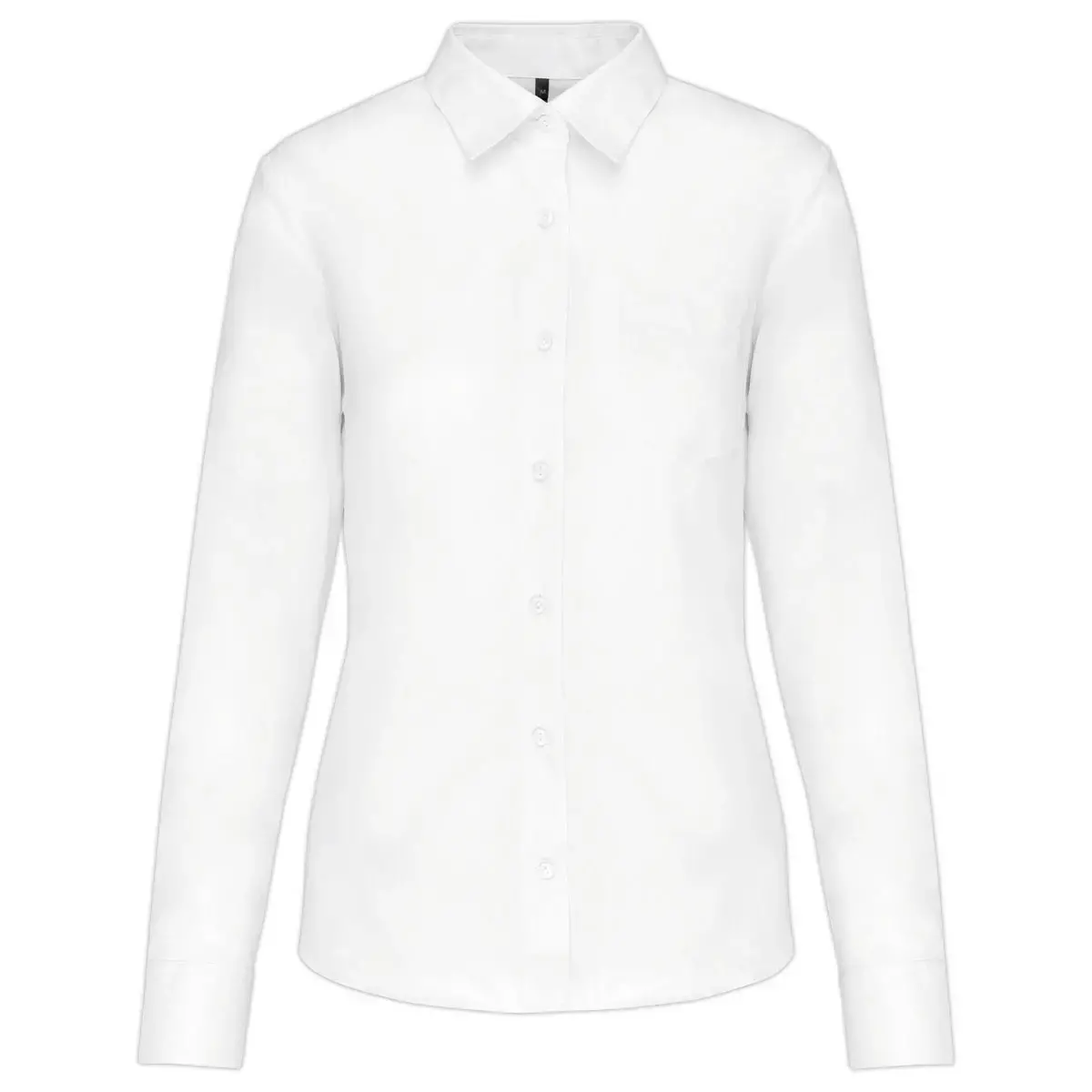 Chemise popeline polycoton femme - Taille L - Blanc photo du produit