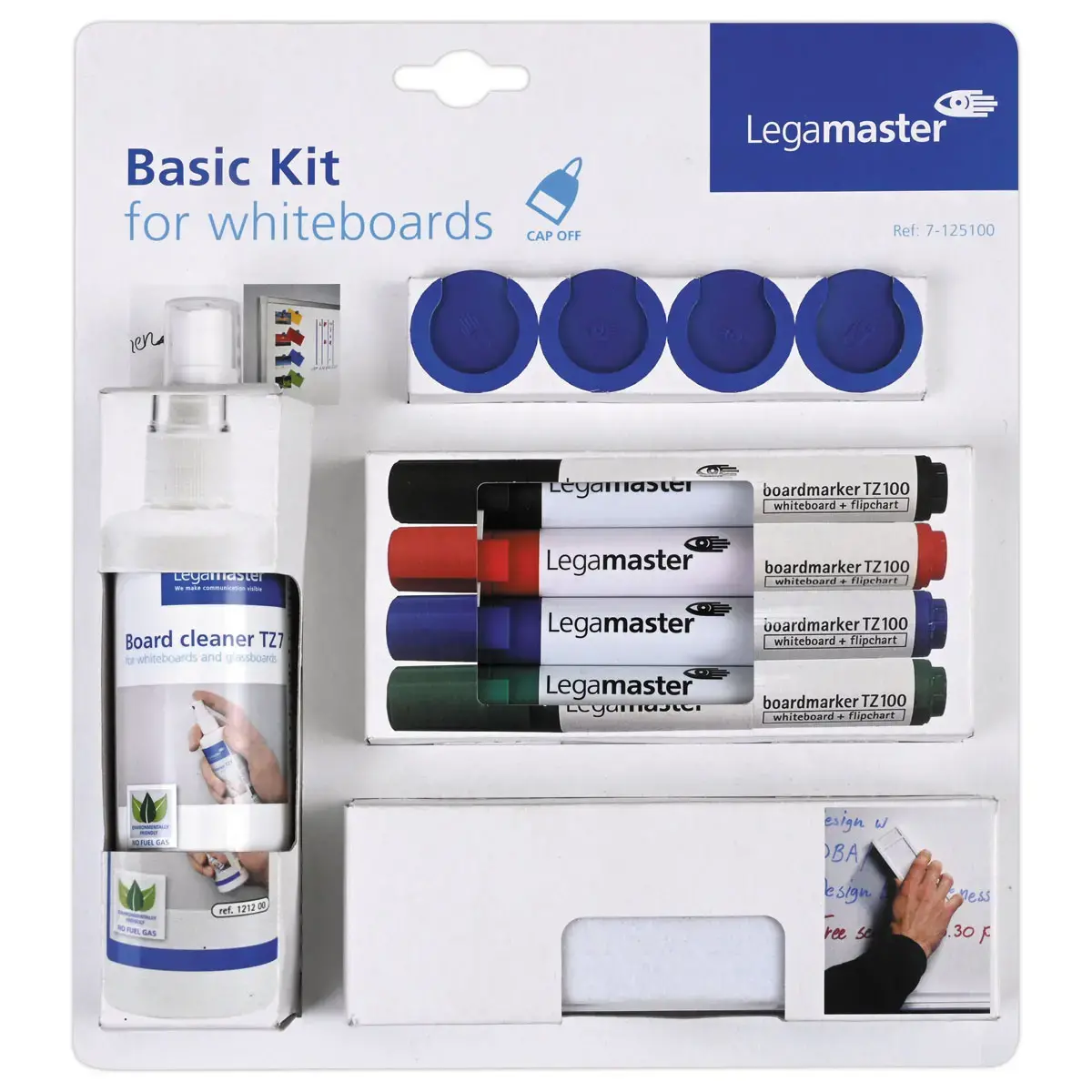 Kit de d&eacute;marrage pour tableau blanc - 10 pi&egrave;ces - Legamaster photo du produit