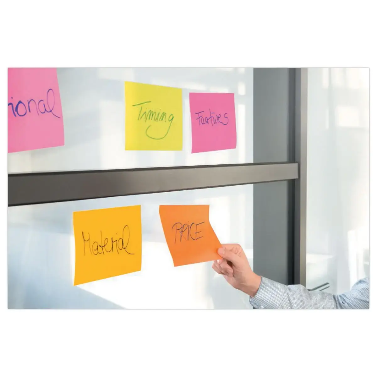 4 Blocs Meeting notes super sticky - 20 x 15,2 cm - Post-It photo du produit