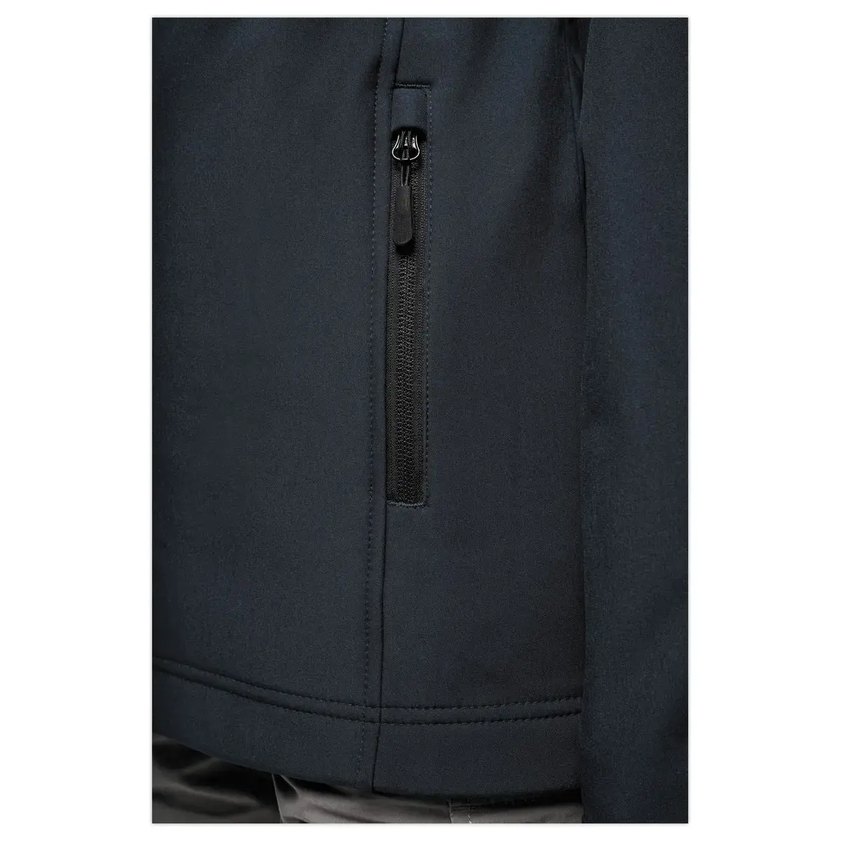 Veste softshell écoresponsable 3 couches unisexe noir taille l photo du produit