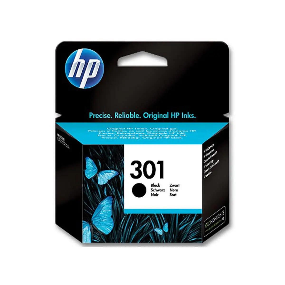Pack de 2 cartouche compatible HP 301XL Sans niveau d'encre Noir + C