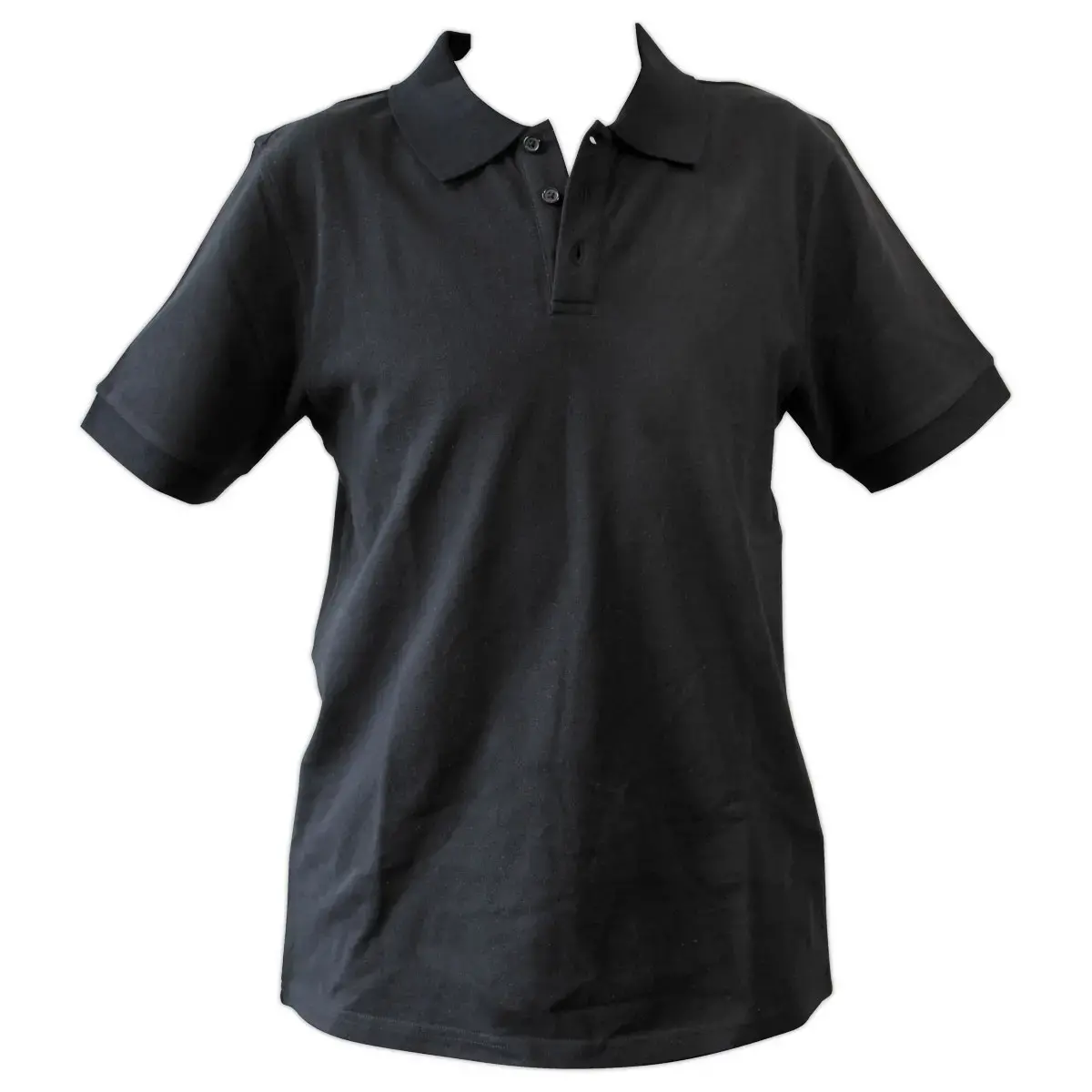 Polo noir manches courtes homme taille l photo du produit