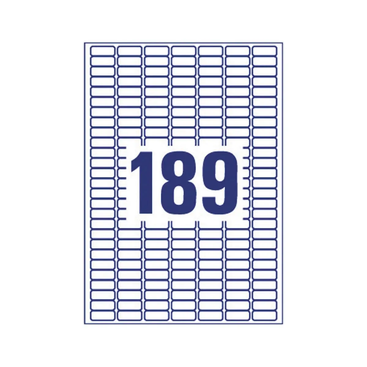 25 Planches de 189 étiquettes blanches enlevables - 25,4x10mm - AVERY photo du produit