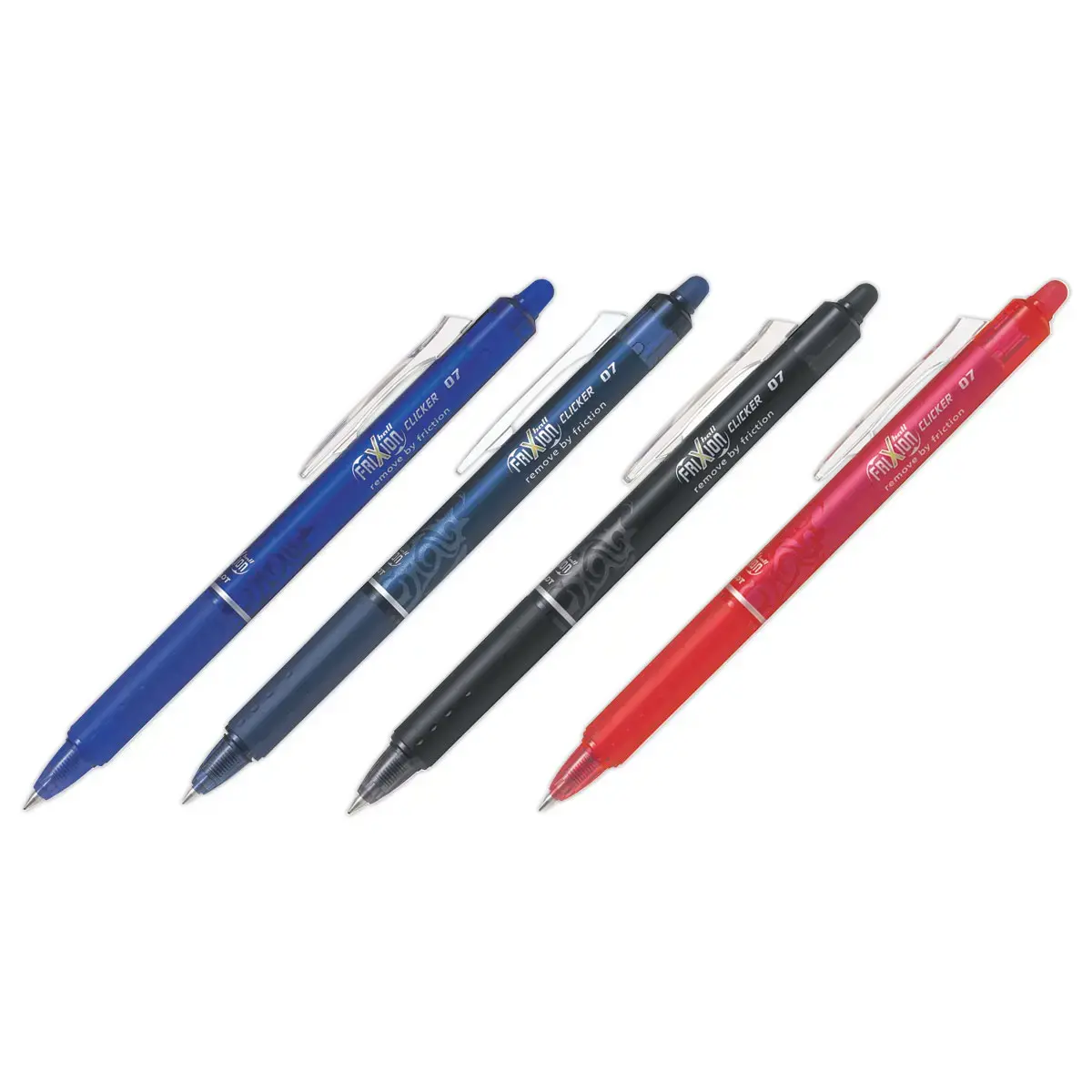 Stylo à bille gel FriXion Ball Clicker 07 - Effaçable - Pointe moyenne - Rouge - Pilot photo du produit