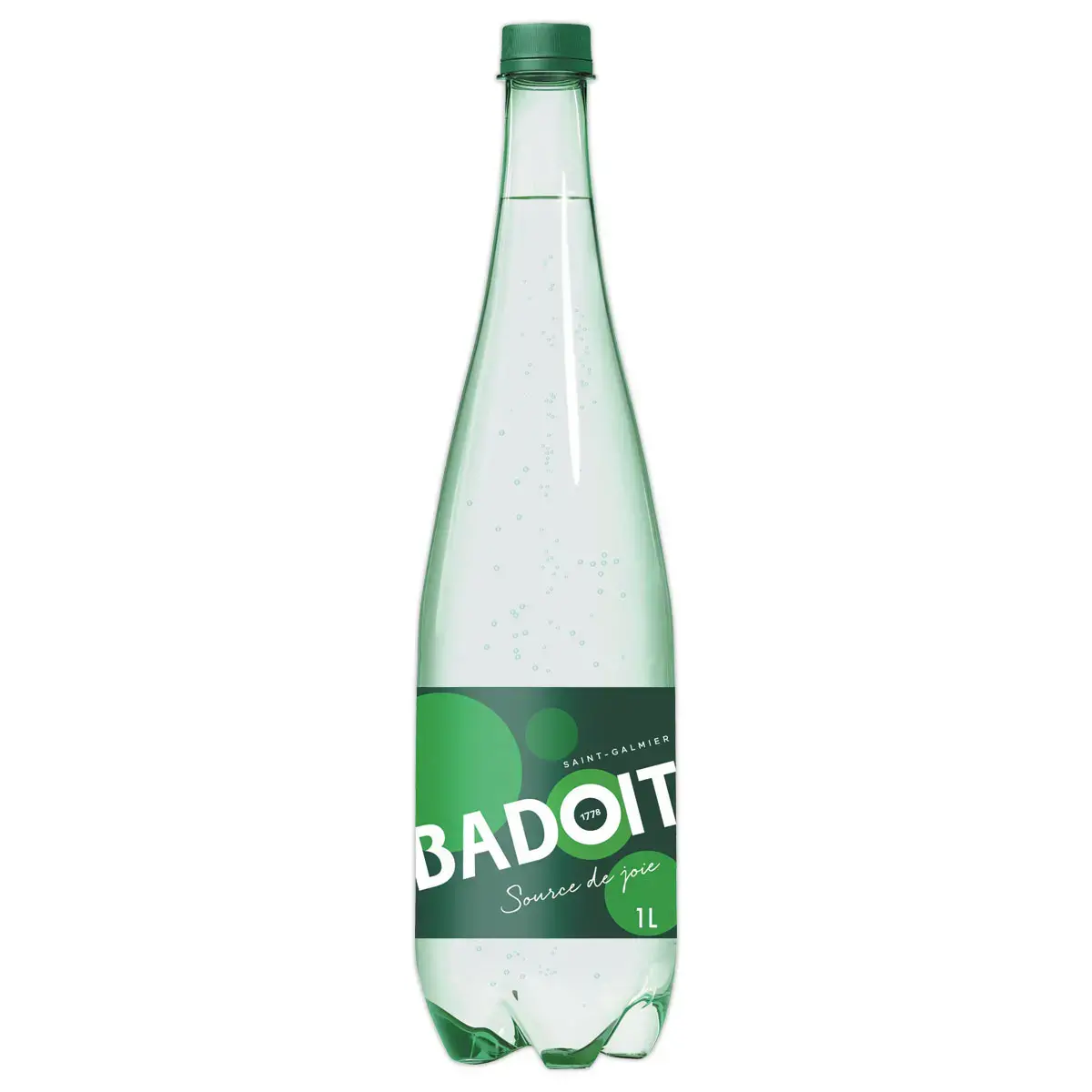 6 Bouteilles d'eau minérale gazeuse - 1L - Badoit photo du produit