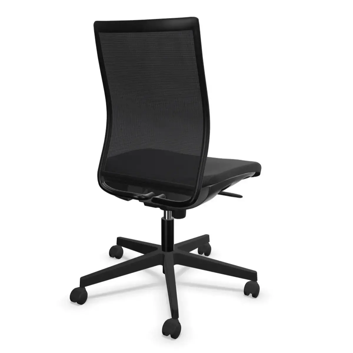 Siège ergonomique synchrone décalé Intrata - Assise gris foncée, dossier noir - Nowy Styl photo du produit