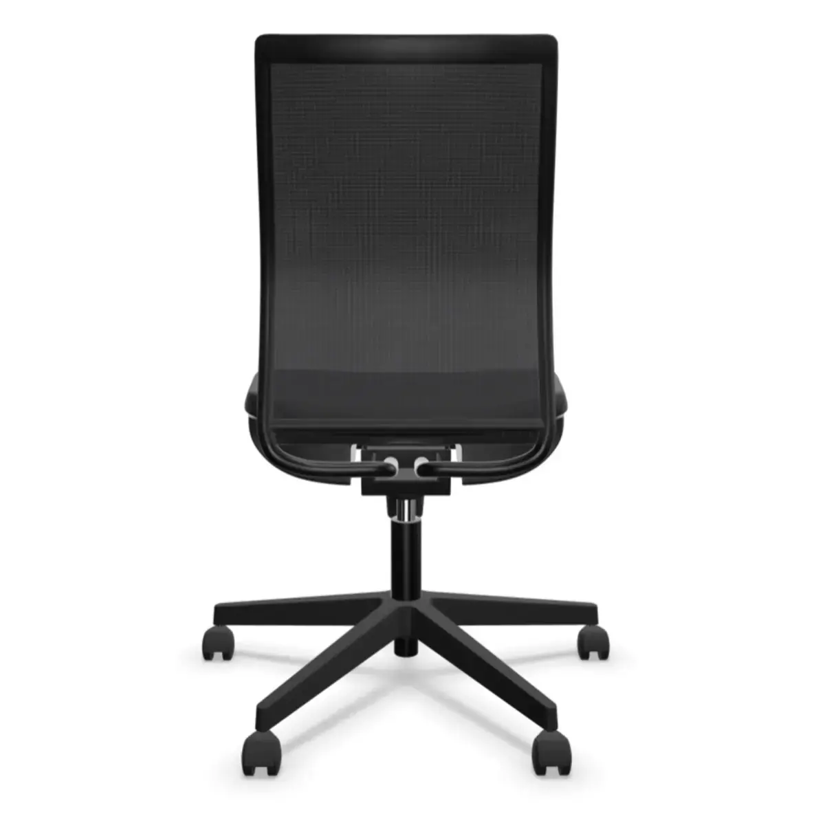 Siège ergonomique synchrone décalé Intrata - Assise gris foncée, dossier noir - Nowy Styl photo du produit