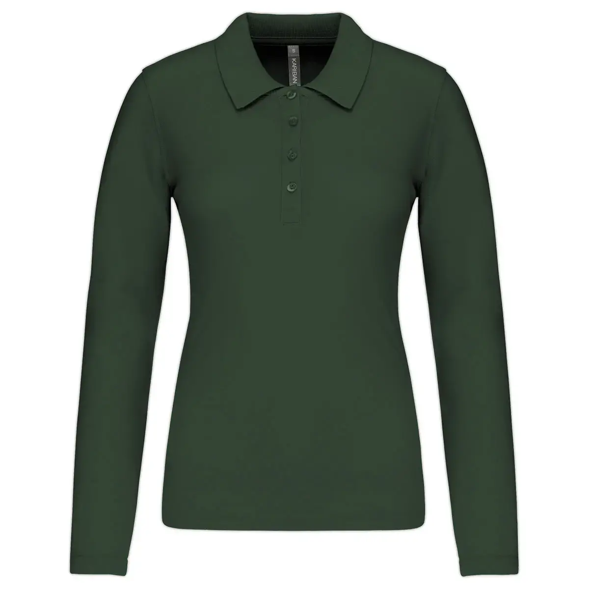Polo femme - Manches longues - Taille XL - Forest green photo du produit