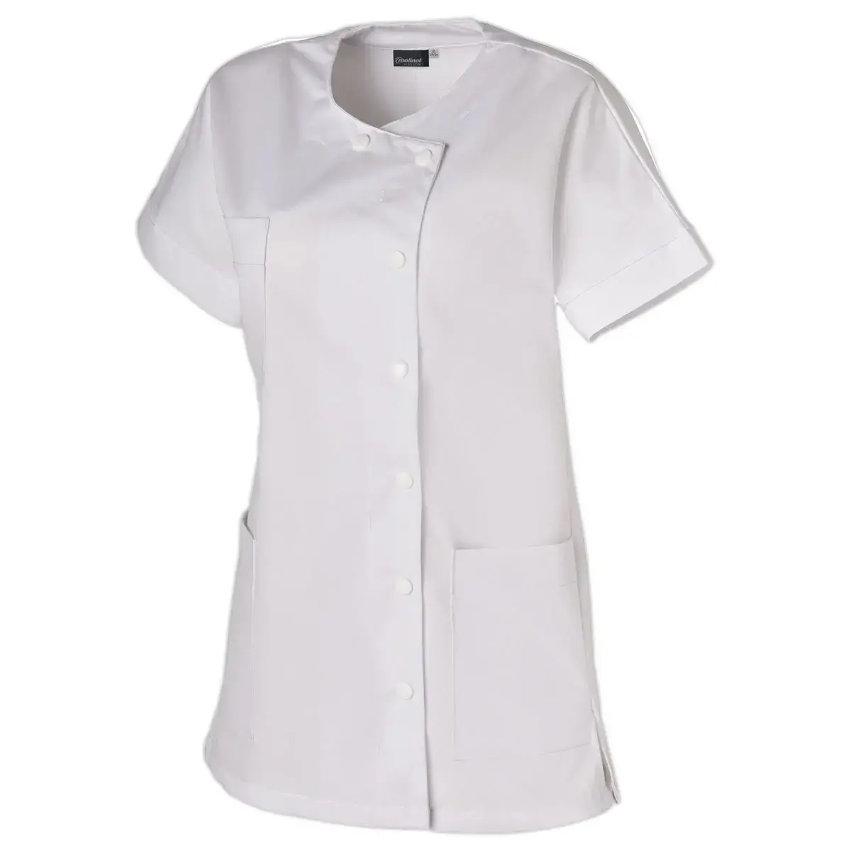 Tunique manches courtes poly/coton &ndash; dafni hasson &ndash; blanc &ndash; taille 1 photo du produit