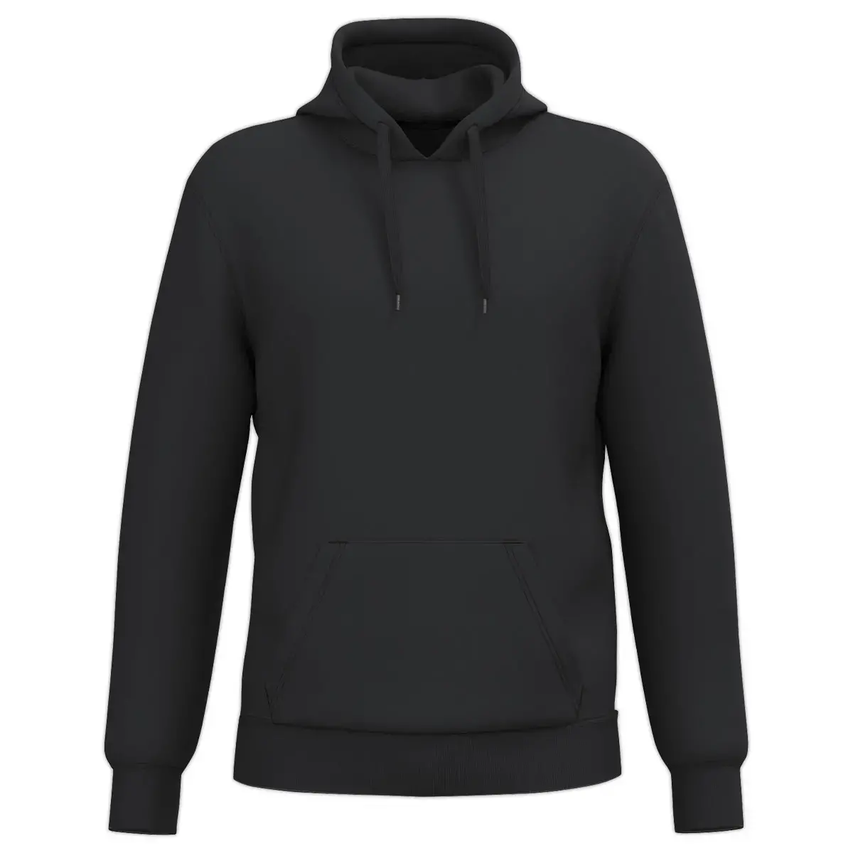 Sweat-shirt recyclé à capuche unisexe noir taille 3xl photo du produit