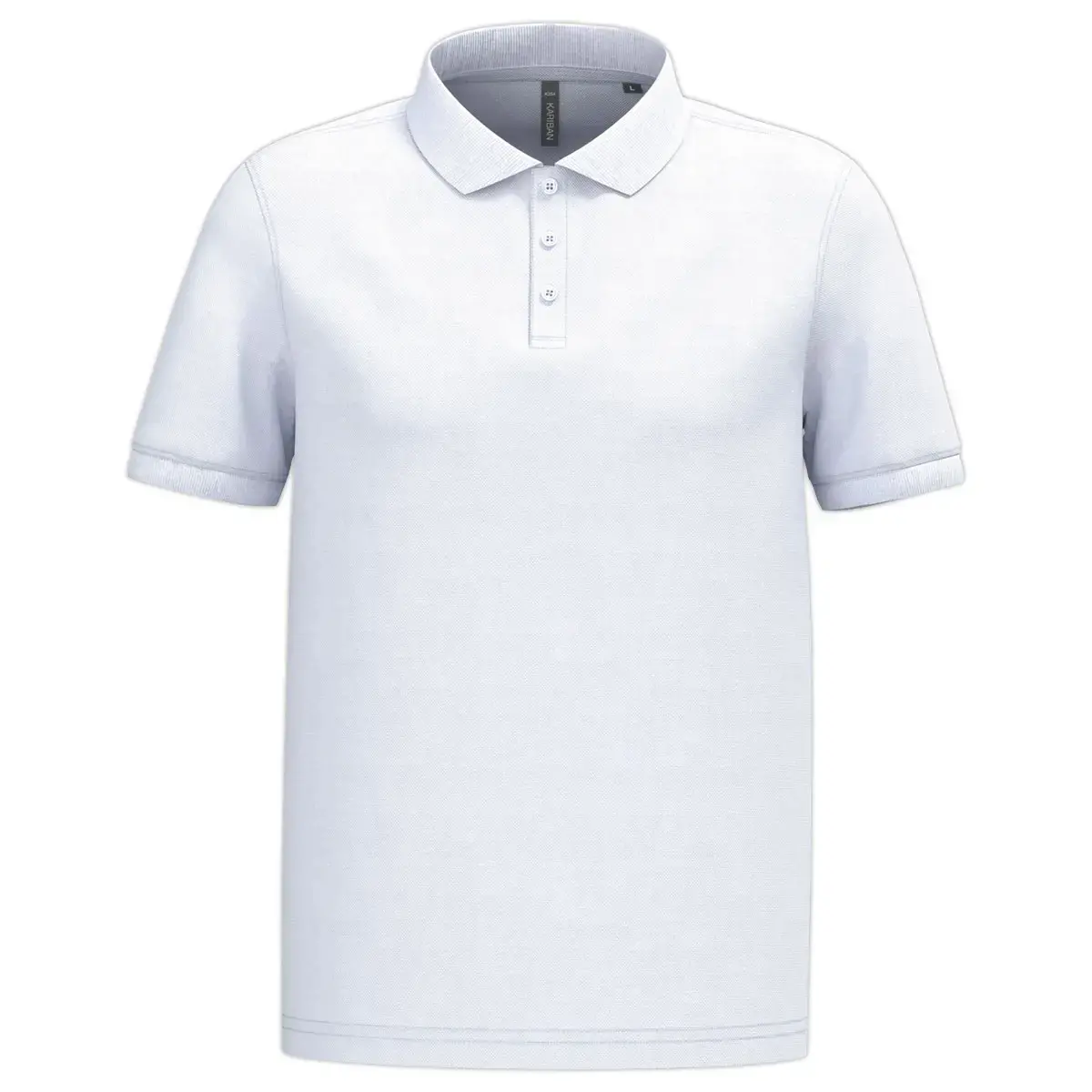 Polo piqué manches courtes homme blanc taille 3xl photo du produit