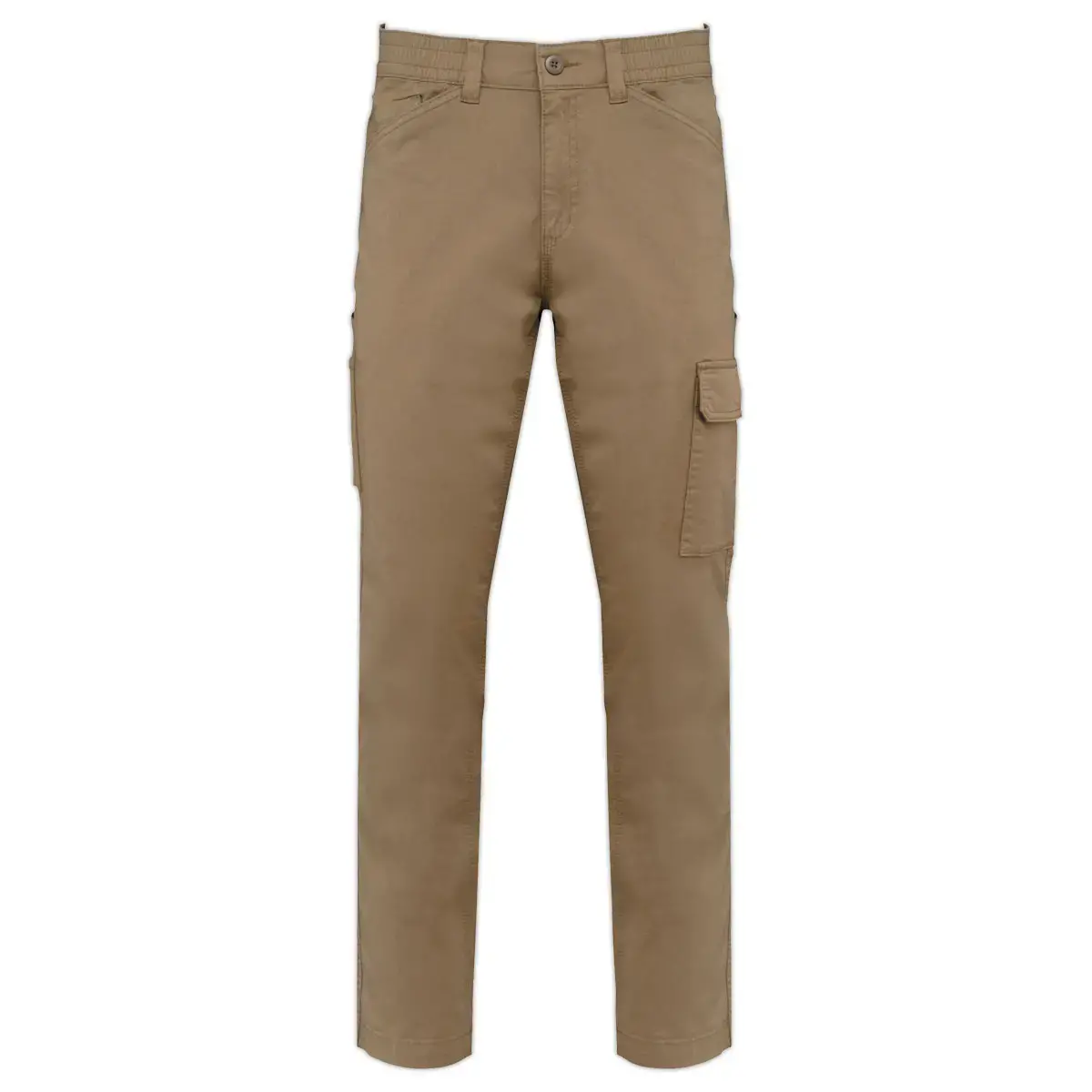 Pantalon stretch coton- Taille 40 - Camel photo du produit