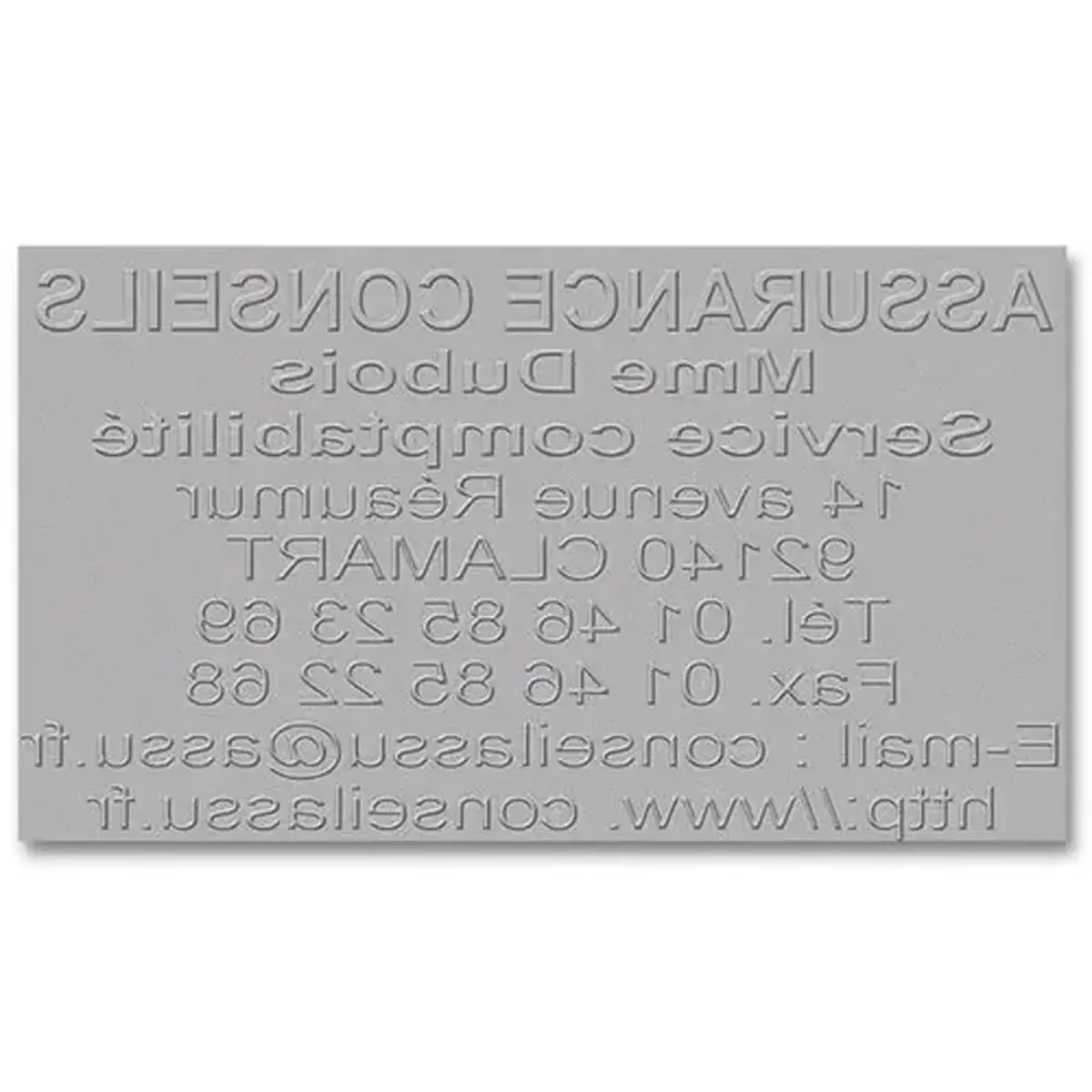 Plaque caoutchouc seule - 9 lignes photo du produit