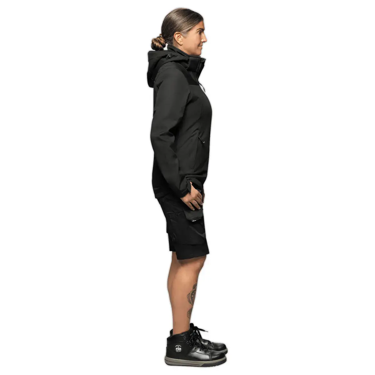 Bermuda de travail multipoches annika pour femme – noir – taille 40 photo du produit