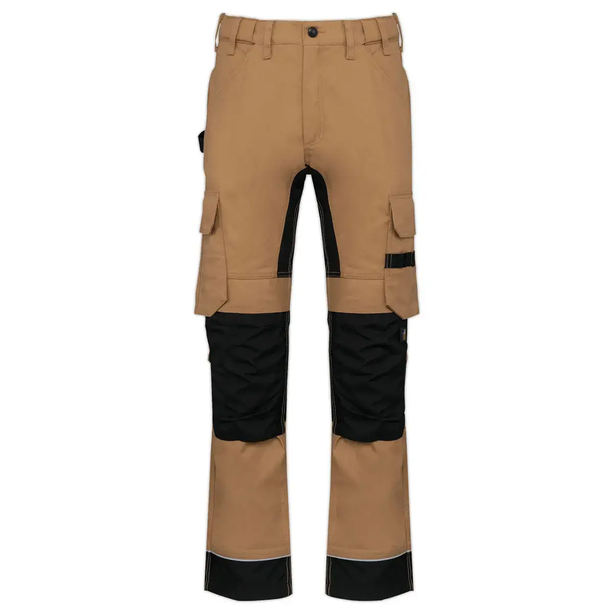 Pantalon de travail homme - Taille 52 - Camel et noir photo du produit