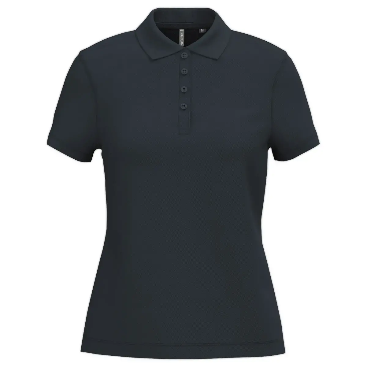 Polo piqué manches courtes femme navy taille m photo du produit