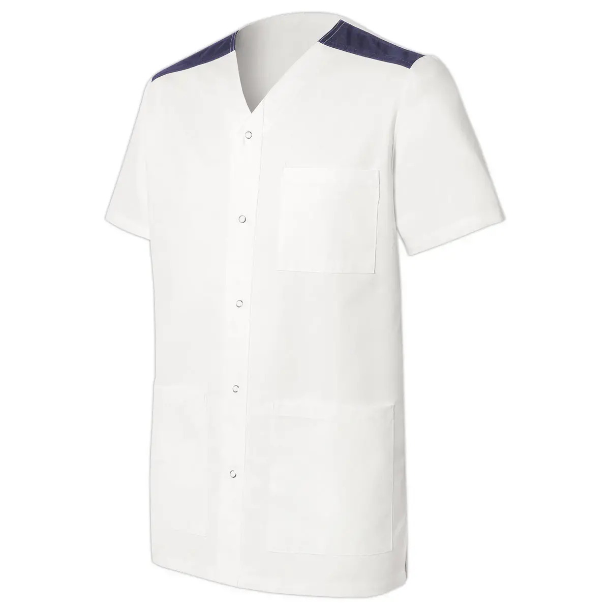 Tunique m&eacute;dicale manches courtes h valentine hasson&ndash;blanc marine&ndash;t.4 photo du produit