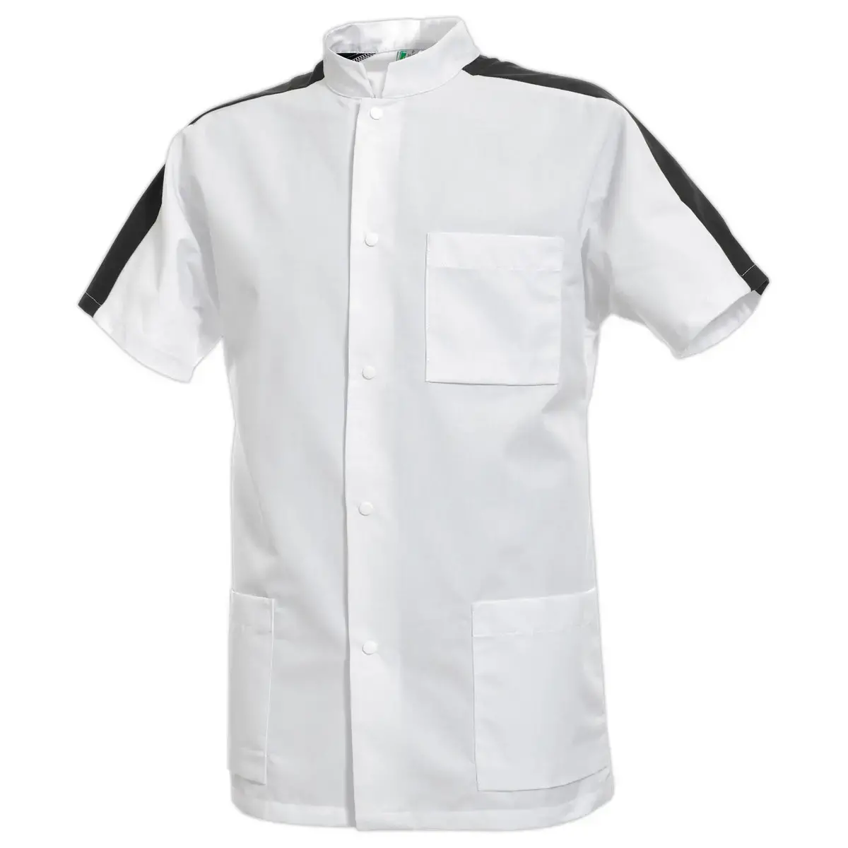 Tunique homme steeve manches courtes &ndash; blanc charbon &ndash; taille 3 photo du produit