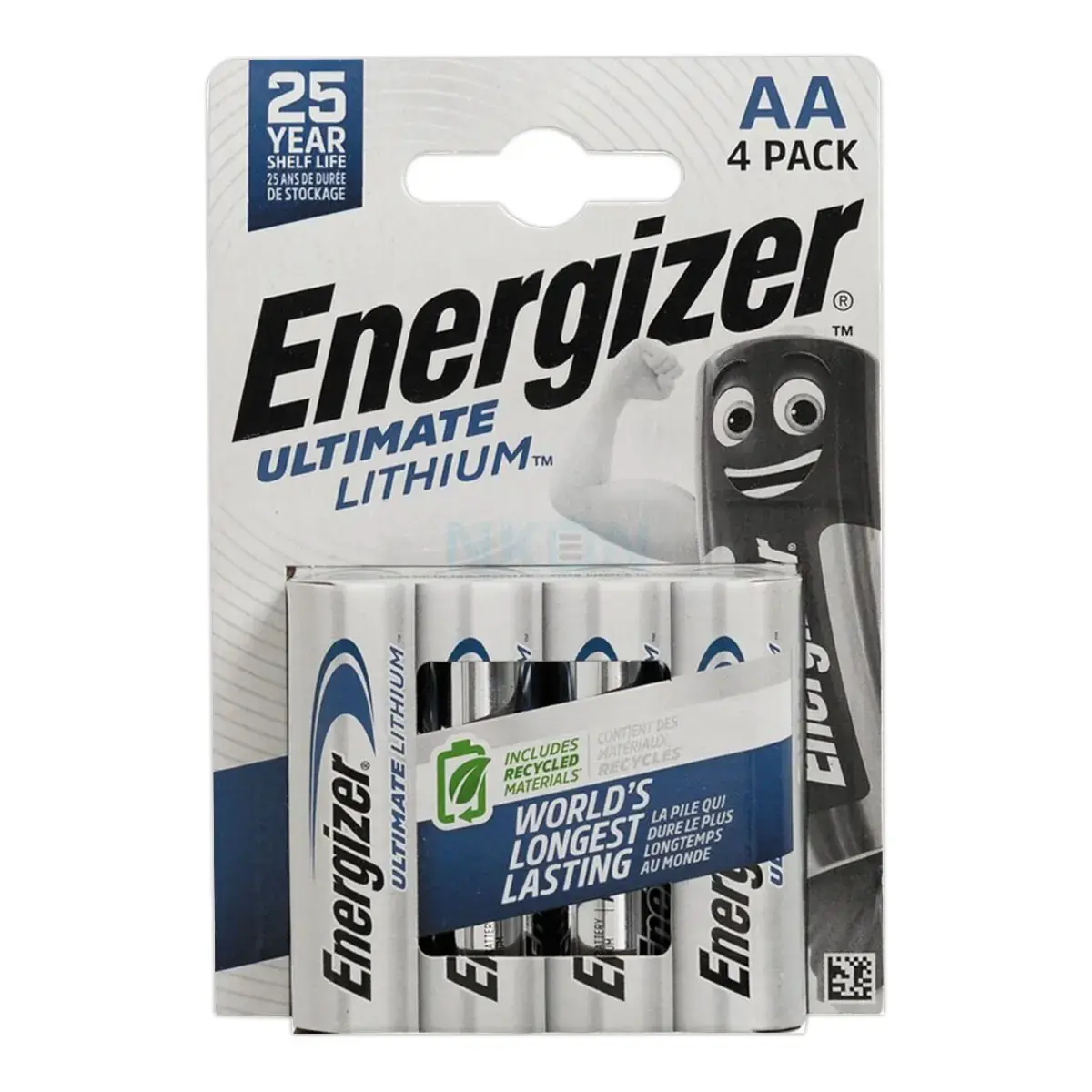 4 Piles Ultimate Lithium LR6 (AA) - 1.5 Volts - ENERGIZER photo du produit
