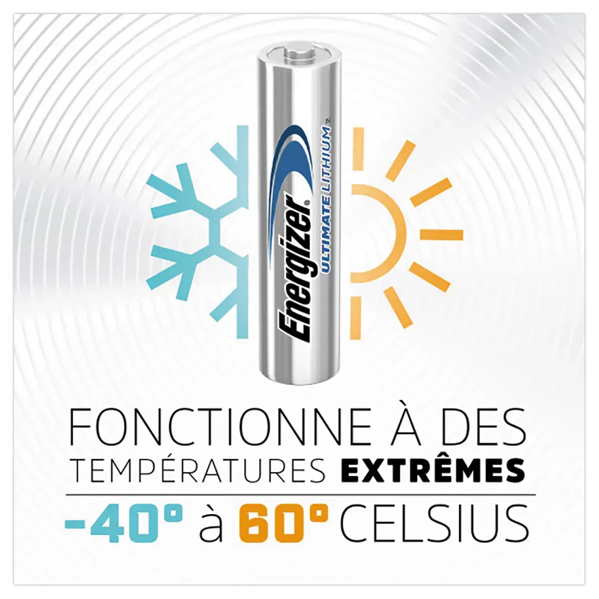 4 Piles LR3 (AAA) Ultimate Lithium Energizer 1,5V photo du produit