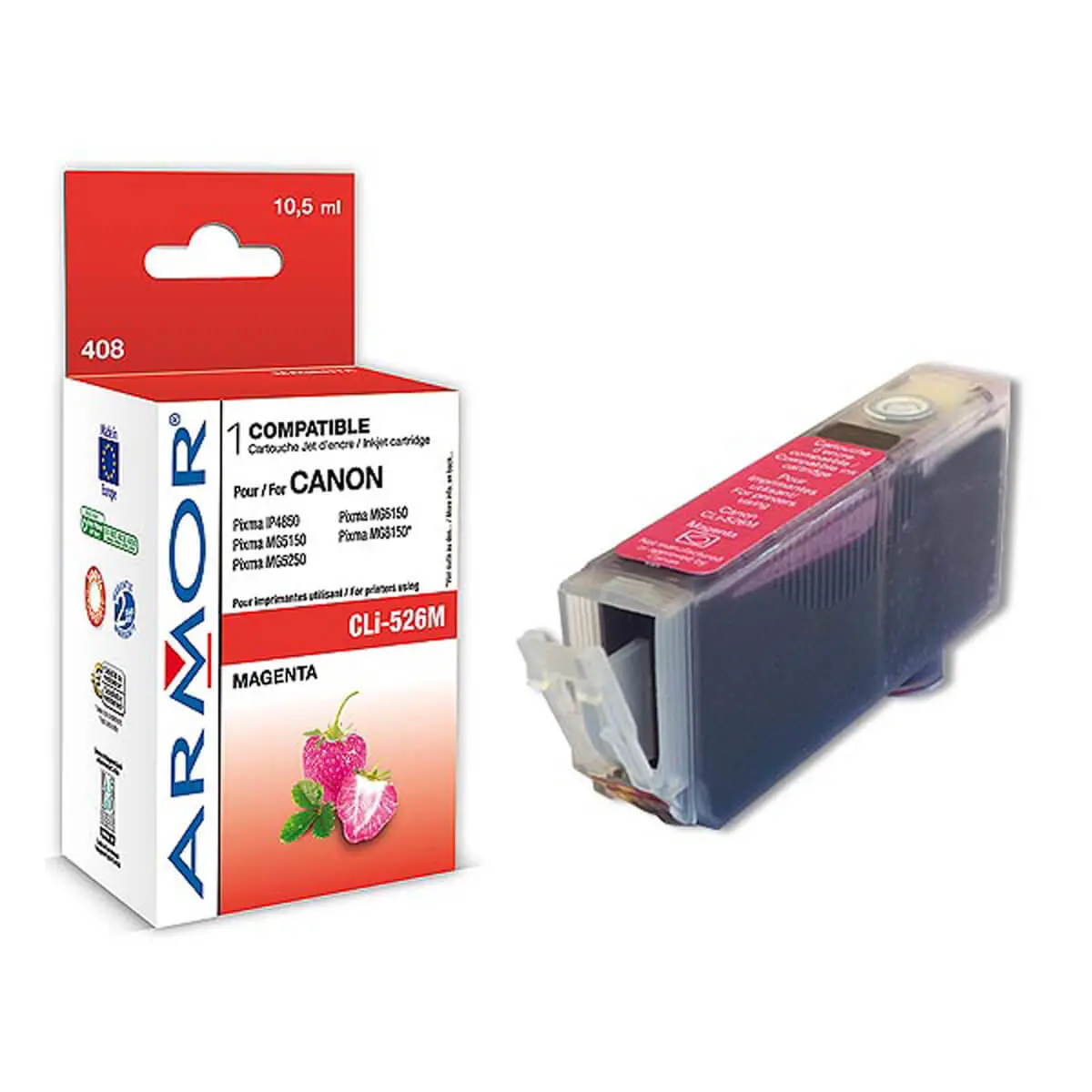 Cartouche éq. CANON CLi-526 - Magenta - OWA photo du produit