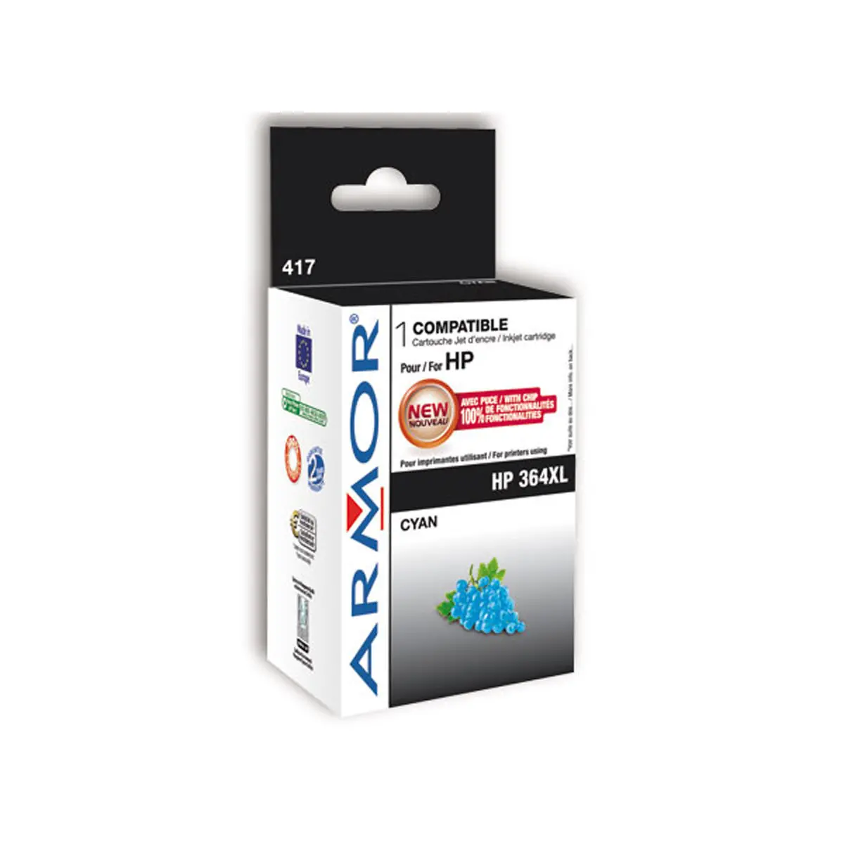 Cartouche &eacute;q. HP 364XL - Haute capacit&eacute; - Cyan - OWA photo du produit