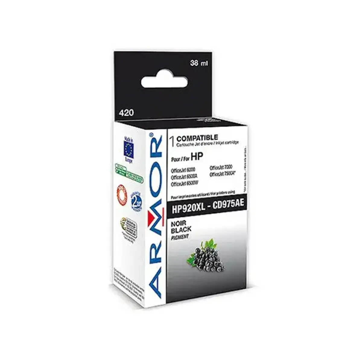 Cartouche &eacute;q. HP 920XL - Haute capacit&eacute; - Noir - OWA photo du produit