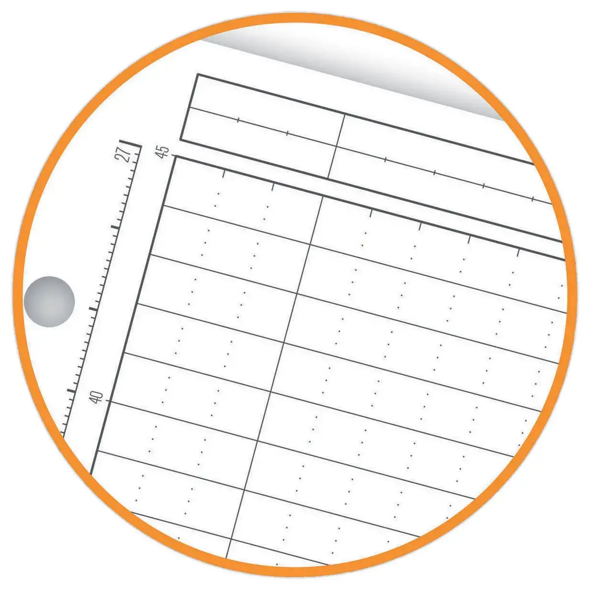 Cahier A4 Managerbook Ligné 6 mm 5x5 80g - Oxford photo du produit