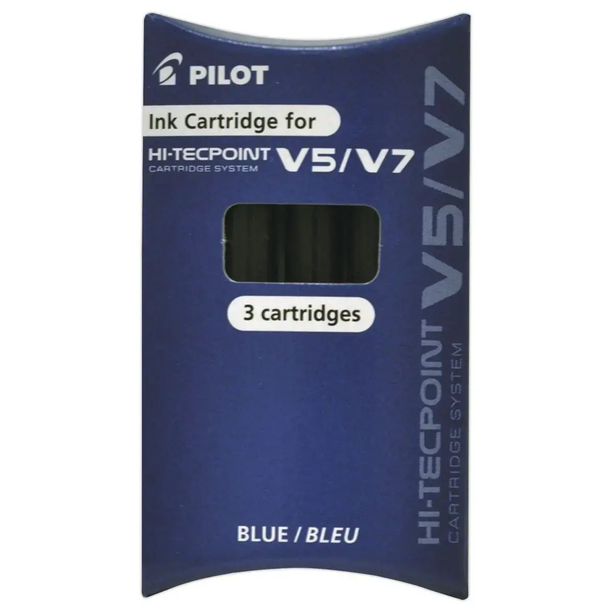 3 Recharges pour stylo V5 / V7 rechargeable Pilot - Bleu photo du produit