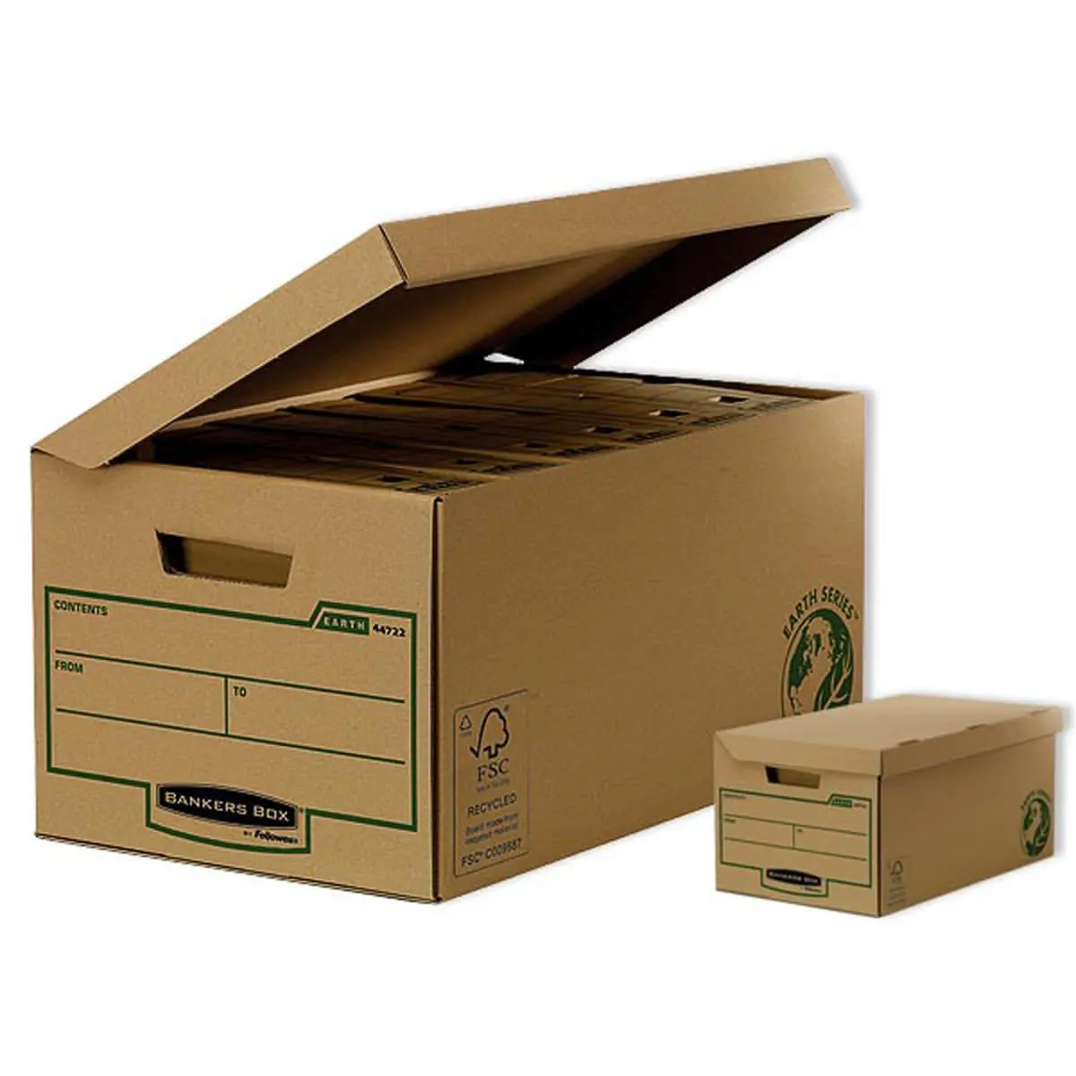 10 Conteneurs Flip top Maxi Earth Series - FELLOWES photo du produit