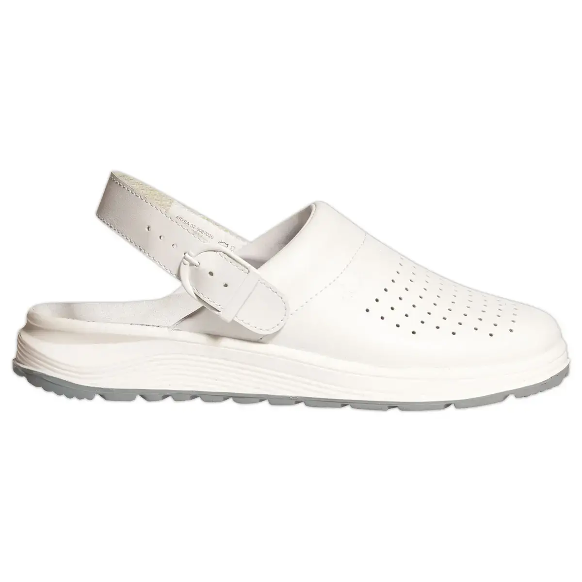 Paire Sabots perfor&eacute;s avec boucle - Taille 45 - Blanc photo du produit