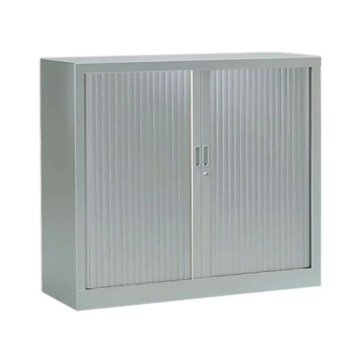 Armoire basse à rideaux - 100 x 120 cm - Alu photo du produit