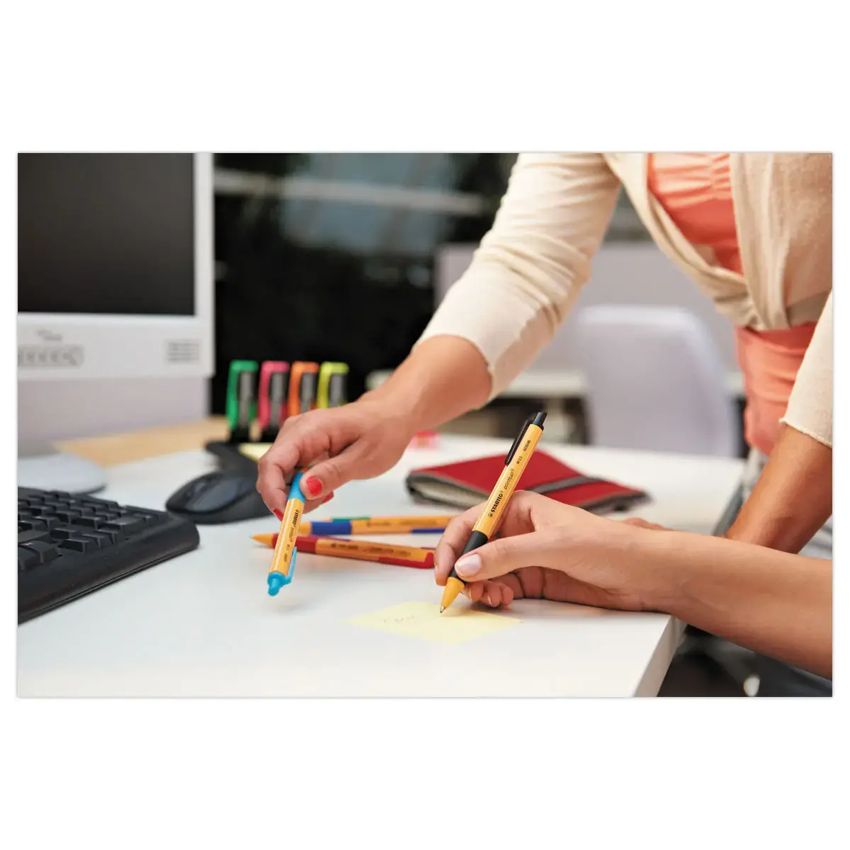 Stylo-bille pointball - Rechargeable - Vert - STABILO photo du produit