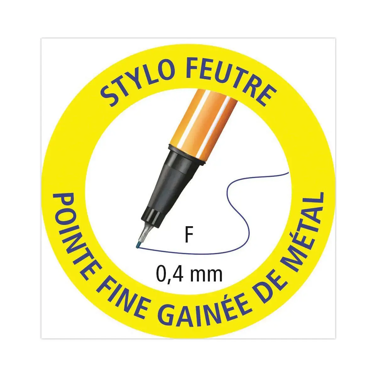 Stylo-feutre point 88 - Pointe fine - Noir - STABILO photo du produit