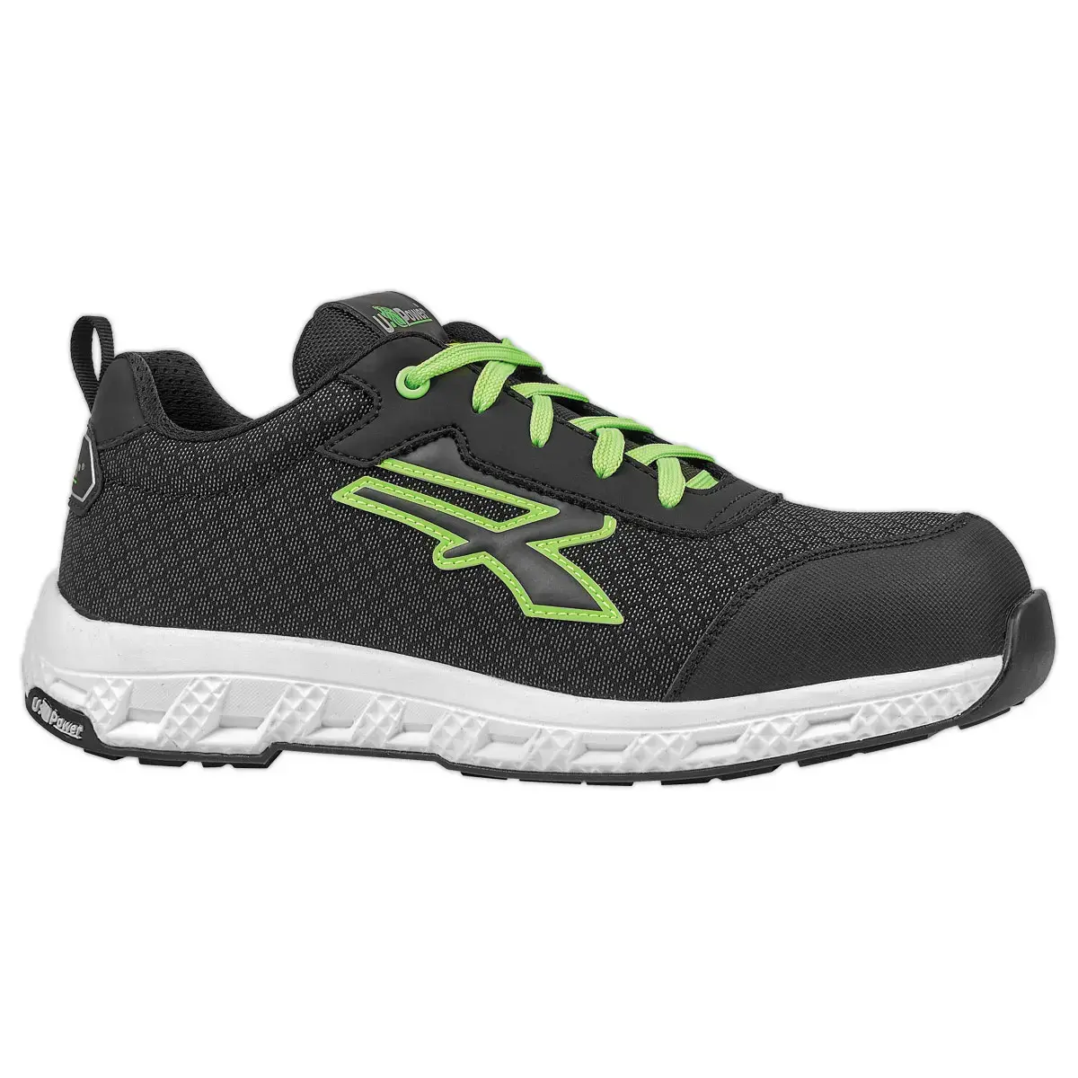 Paire Chaussures de sécurité Mitch ESD S3S CI - Noir et vert - Taille 38 - Upower photo du produit