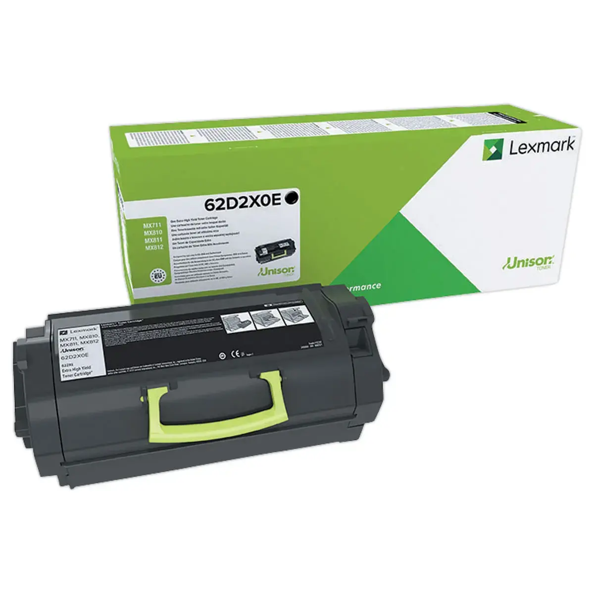 Toner Lexmark 62D2X0E noire photo du produit
