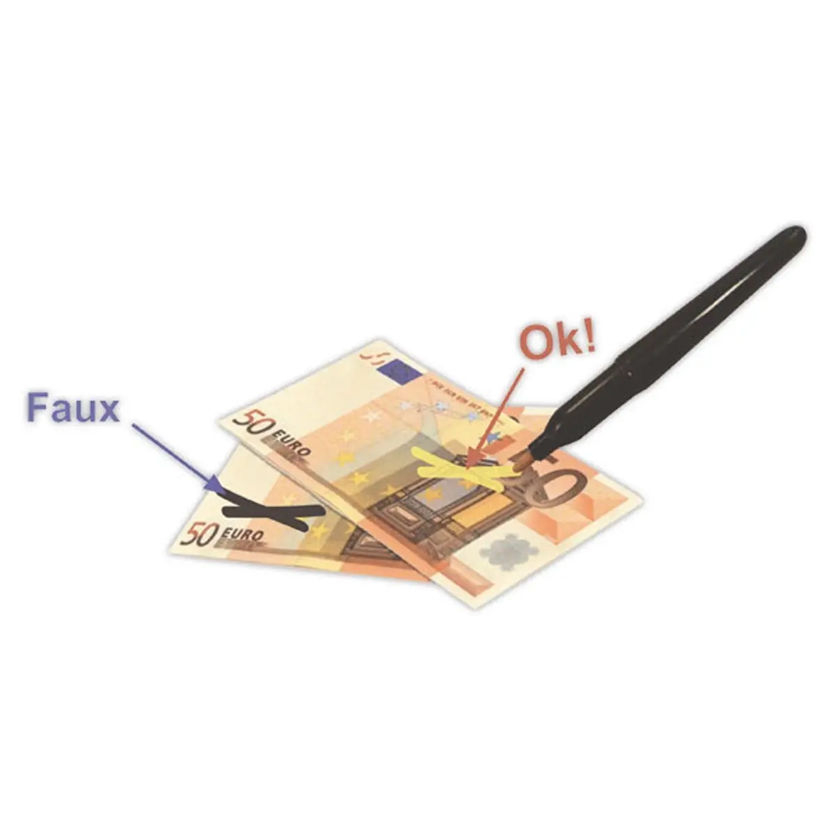 Marqueur détecteur de faux billets - RESKAL photo du produit