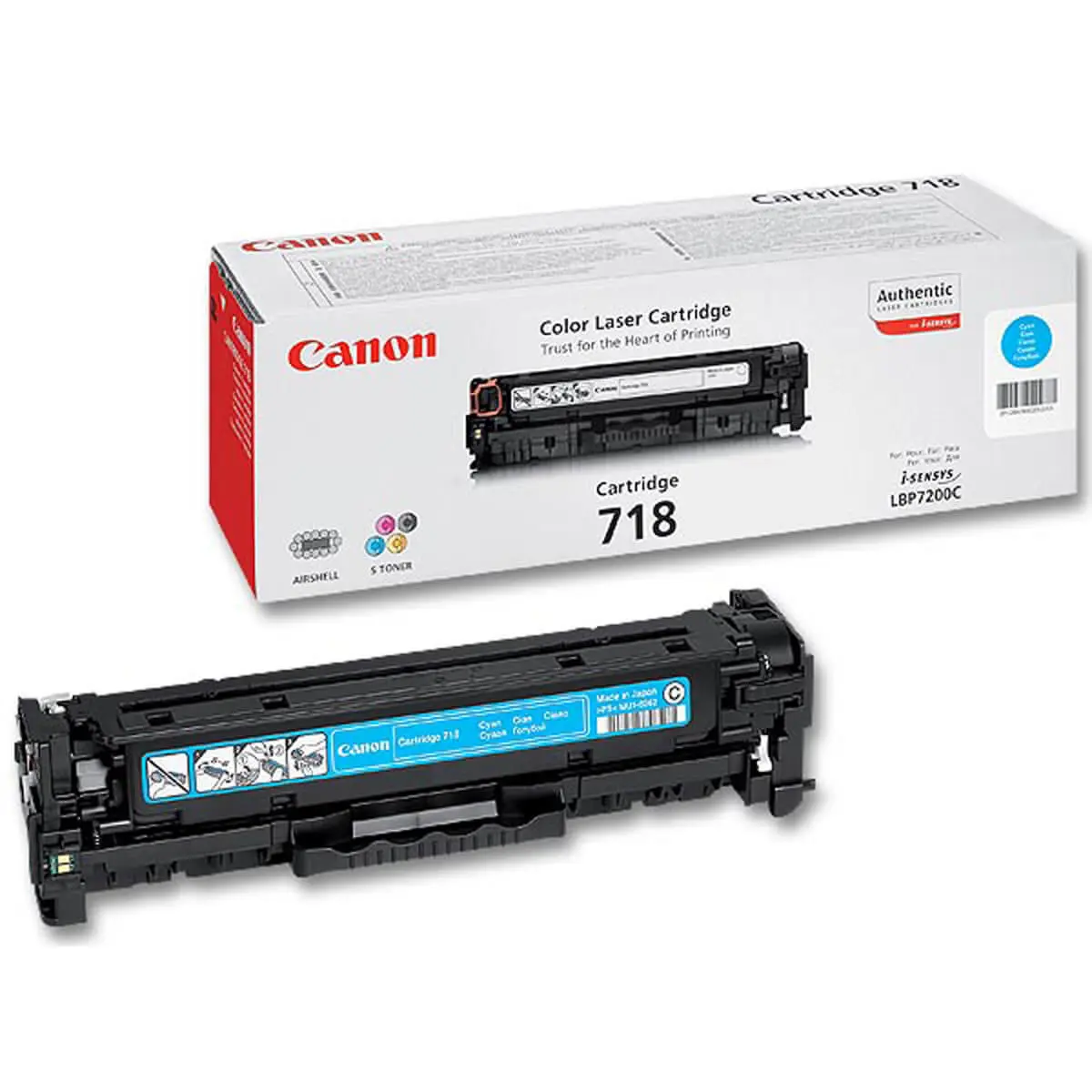 Toner CANON 718 cyan photo du produit