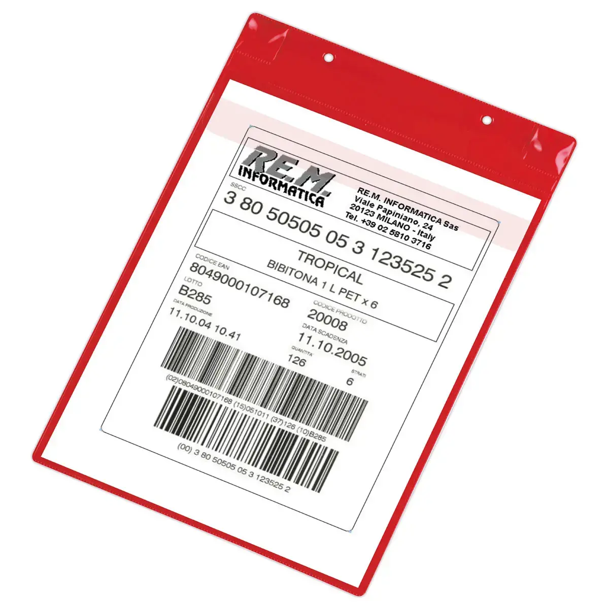 50 Pochettes logistiques magnétiques A4 portrait bleu foncé photo du produit